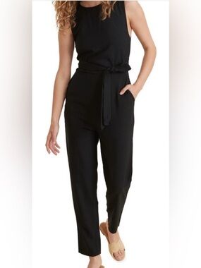 Marine Layer Straight Leg Belted Jumpsuit